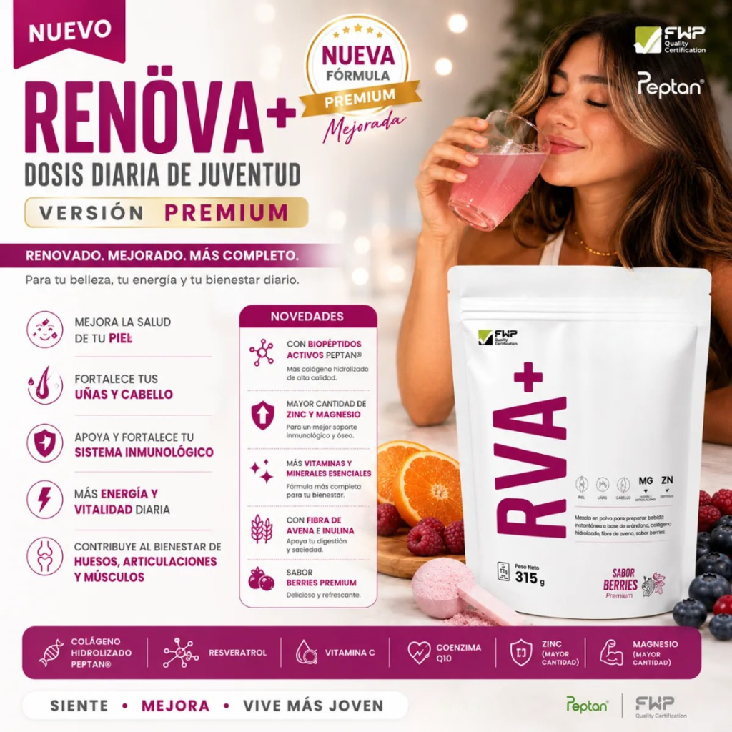 NUEVO RENÖVA+ FWP Original Colágeno Hidrolizado - Biopéptidos Activos